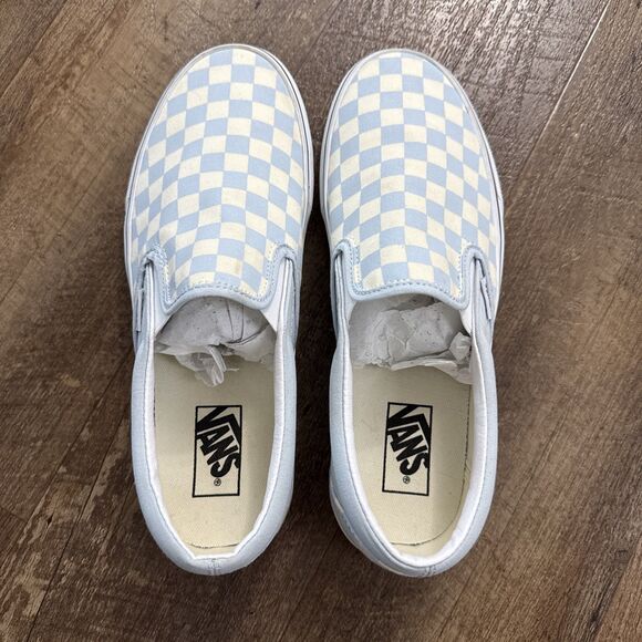 Vans ComfyCush Blue White Checker Skateboard Shoes Unisex Men US 9.5 Women 11 - Picture 3 of 9